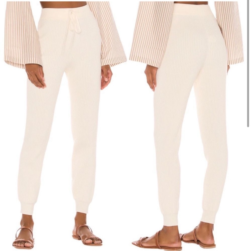 LPA wide rib knit jogger pant